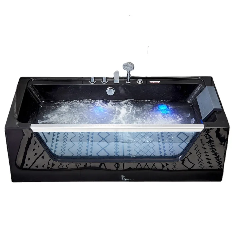 Funzionale Acrilico 2 Persone Jacuzzier Confortevole Doppio Idromassaggio Spa Massaggio Vasca Da Bagno Per Due Persone Vasca Da Bagno