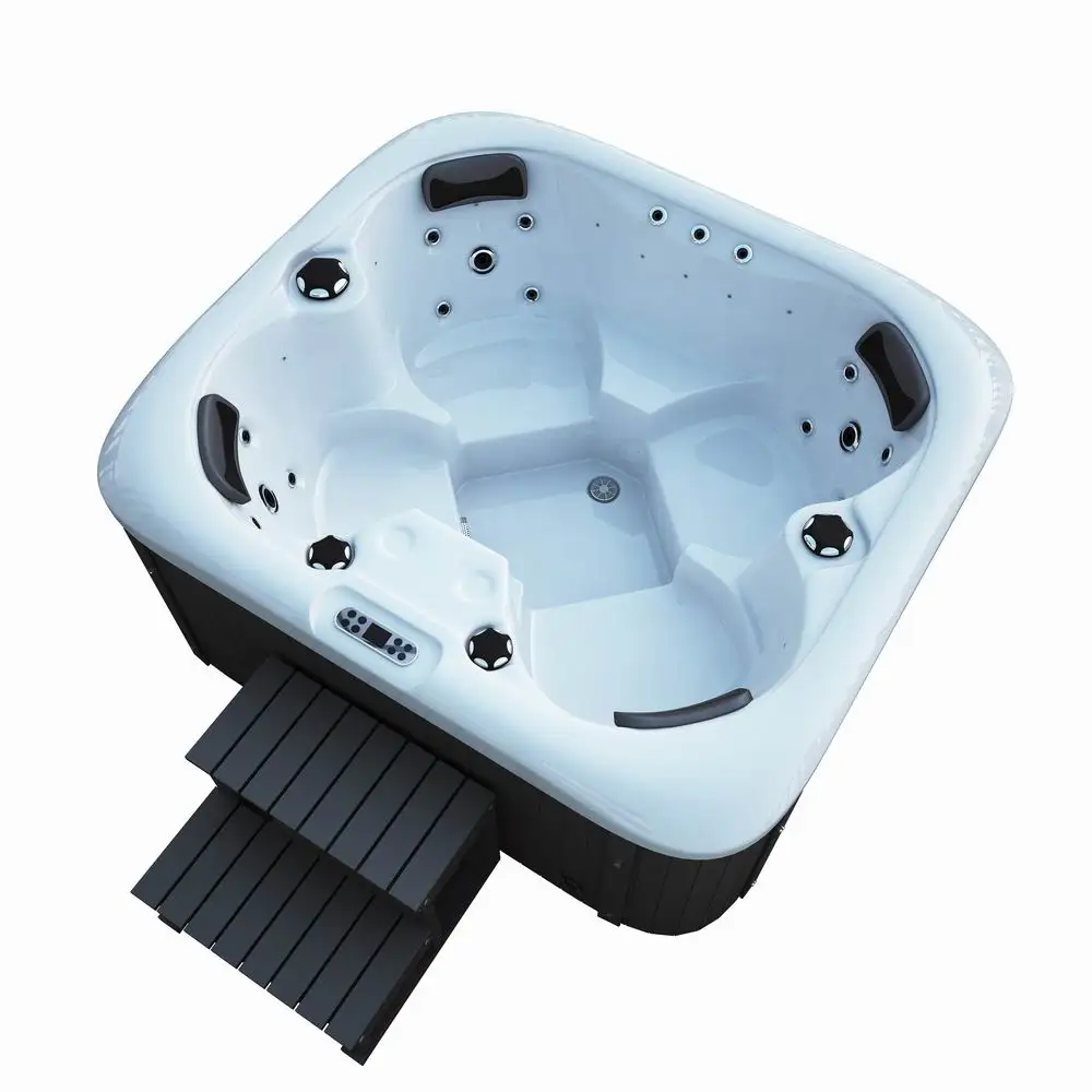 Fabbrica In Magazzino Plug And Play Vasca Idromassaggio All'Aperto Vasca Idromassaggio Quadrata Jacuzzi Per 4 Persone