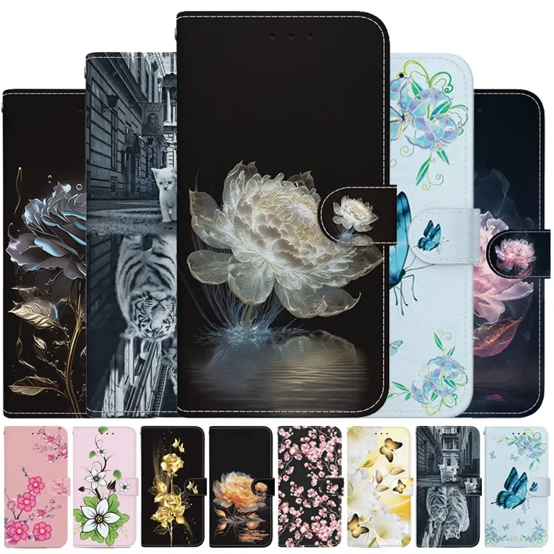 Per Motorola Moto G8 Plus Custodia Verniciata Flip Stand Case On Per Motorola Moto G 8 Plus Motoc8 Power Lite G8Play Wallet Cover Per Telefono