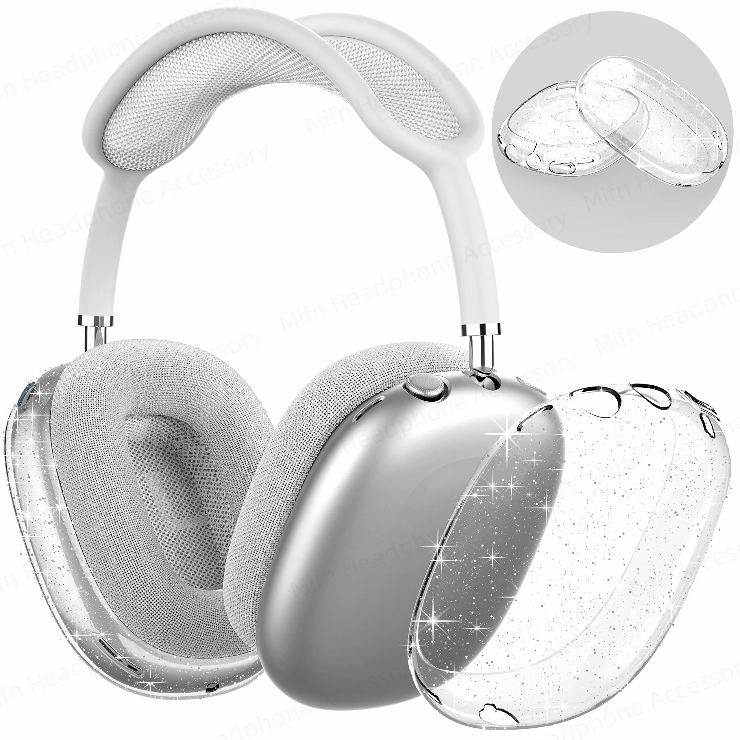Custodia 2 In 1 Per Airpods Max Custodia Protettiva Completa Custodia Resistente Agli Urti Tpu Trasparente Morbida Per Airpods Max Accessori Per Cuffi