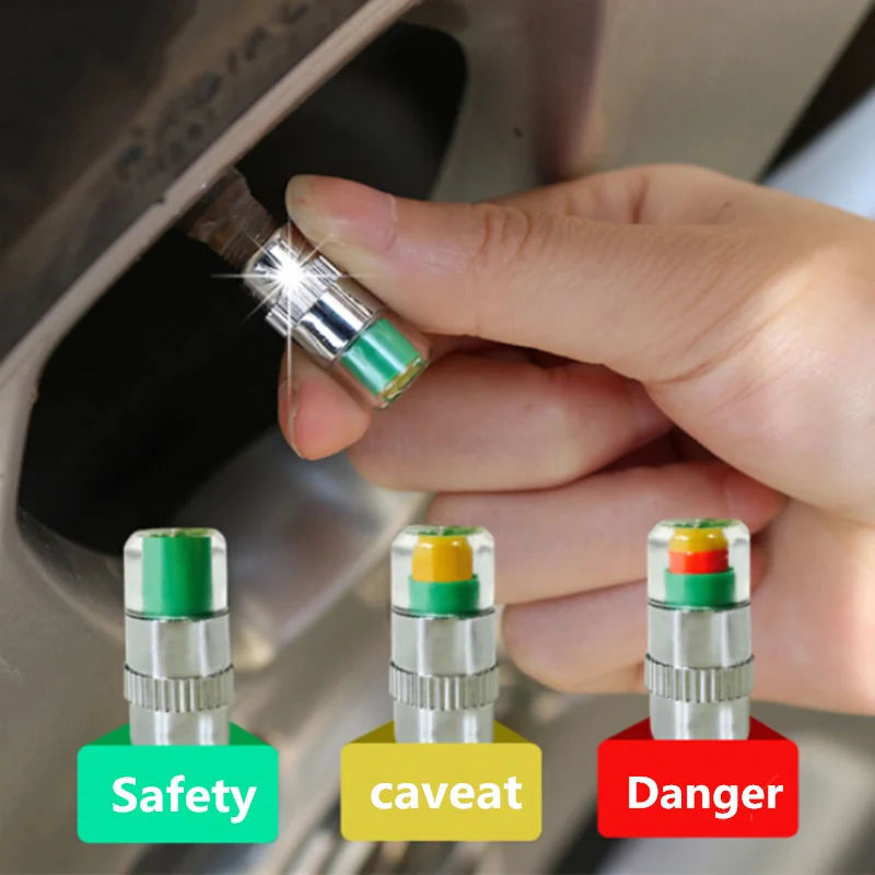 Car Auto Tire Air Pressure Valve Stem Caps Sensore Indicatore Alert Per Seat Altea Toledo Mk1 Mk2 Ibiza Cupra Leon Cupra