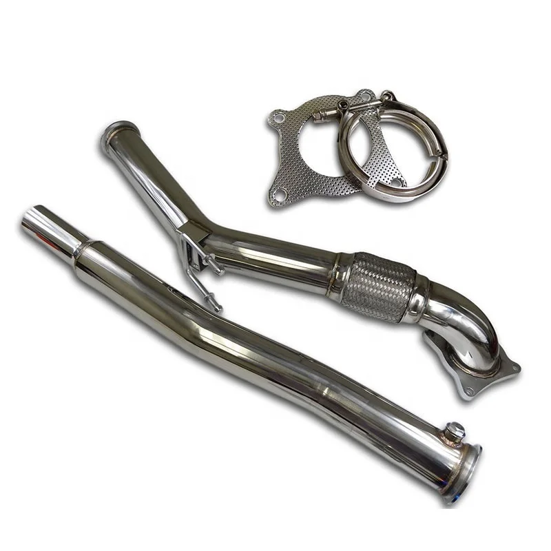 Kit Downpipe Tubo Di Scarico In Acciaio Inox Per Vw Eos/ Golf V Vi Mk6 2010/ Jetta(06-10) Iii /Scirocco/Gti Mk5(06-09) Turbo