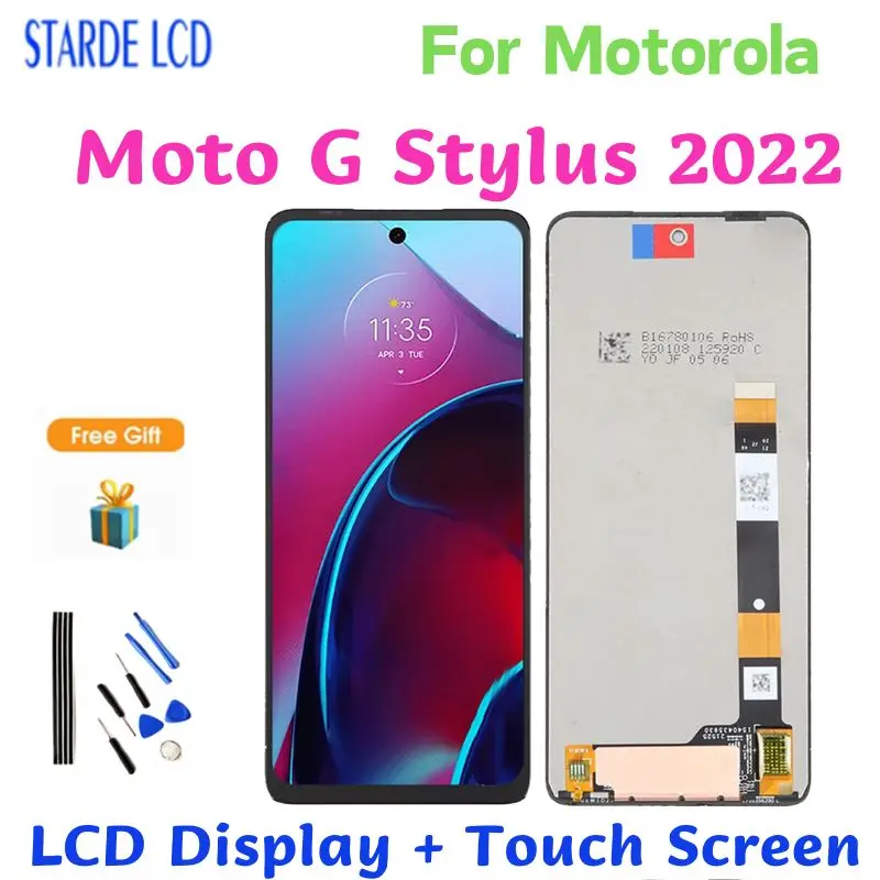 Originale Per Motorola Moto G Stylus 2022 Xt2215-1 Display Lcd Touch Screen Digitizer Assemblyfor Moto G Stylus 2022 Screen