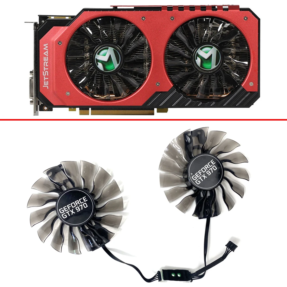 Ventola Di Raffreddamento 88Mm 4Pin Ga92S2H Gtx970 Jetstream Gpu Fan Per Maxsun Palit Gtx 1060 Gtx980Ti Gtx970 Gtx960 Ventole Per Schede Video