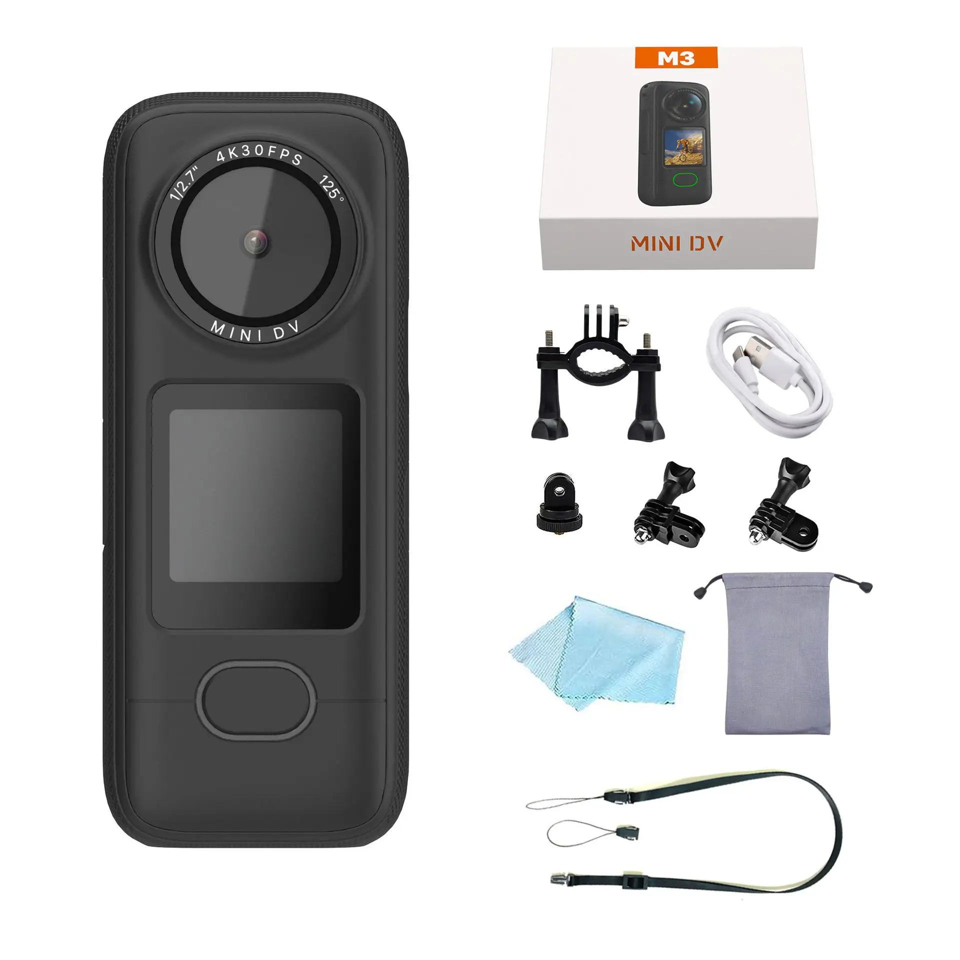 Outdoor Bike Moto Vlog 4K Ciclismo Sport Camera Impermeabile Anti Shake Hd Wifi Touch Screen Dash Cam Pocket Thumb Camera