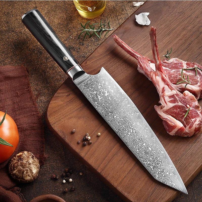 Coltelli Da Cucina Da Chef Da 8 Pollici Coltello Giapponese In Acciaio Di Damasco Kiritsuke Nakiri Coltello Da Pesce Mannaia Da Taglio