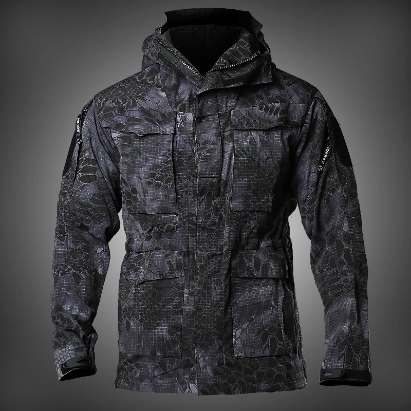 M65 Uk Us Army Clothes Casual Tactical Windbreaker Men Waterproof Flight Pilot Coat Hoodie Military Field Jacket Inverno Autunno