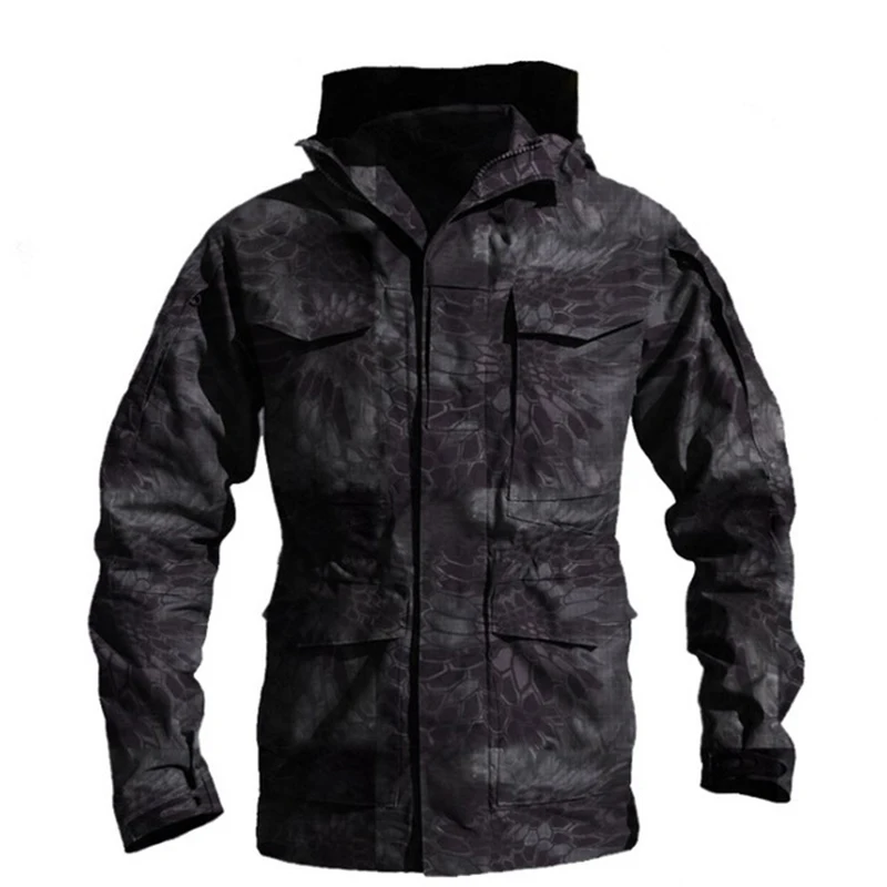 M65 Uk Us Army Clothes Outdoor Tactical Windbreaker Men Winter Autumn Waterproof Coat Hoodie Military Field Jacket