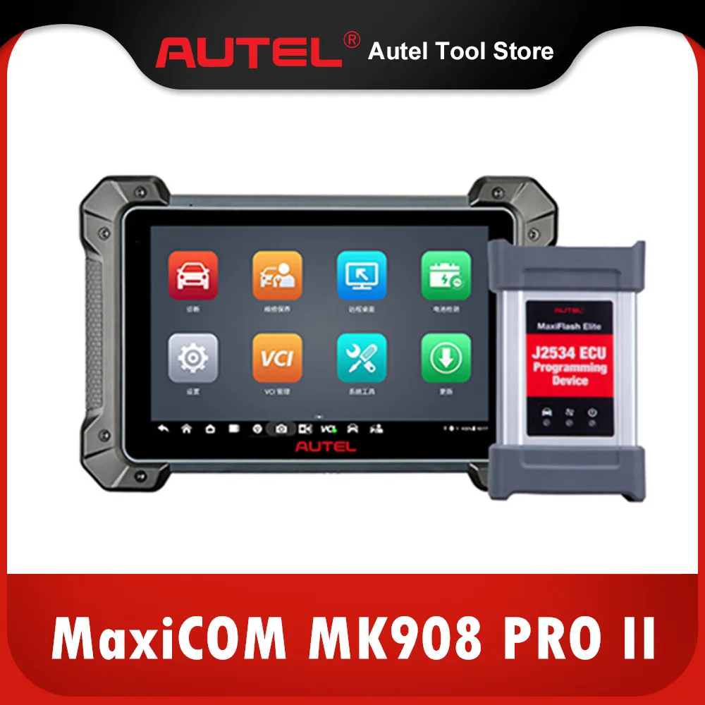 Autel Maxicom Mk908 Pro Ii Supporto Per Tablet Diagnostico Automobilistico Scan Vin E Pre & Post Scan