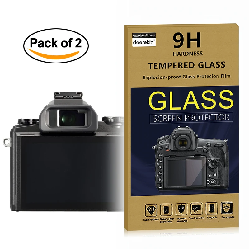 2X Self-Adesivo 0.3Mm Glass Lcd Screen Protector Per Olympus Stylus 1/Stylus 1 S Fotocamera Digitale