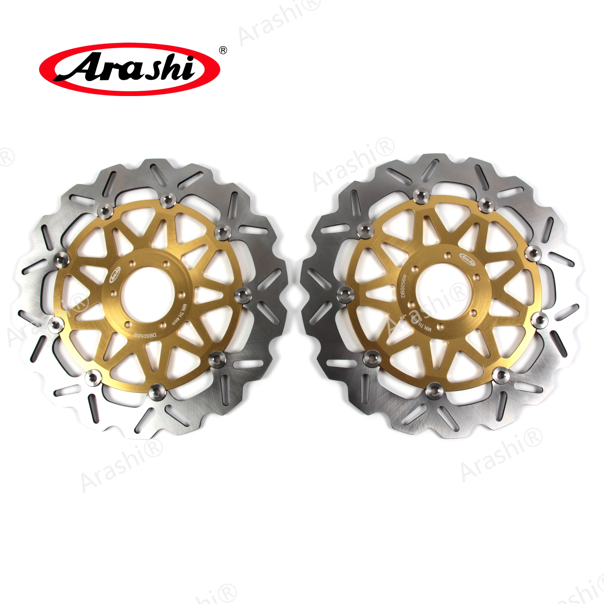 Arashi Caponord Travel Pack Abs 1200 Cnc Rotori Freno Anteriore Disco Galleggiante Per Aprilia Caponord Travel Pack Abs 2016 2017