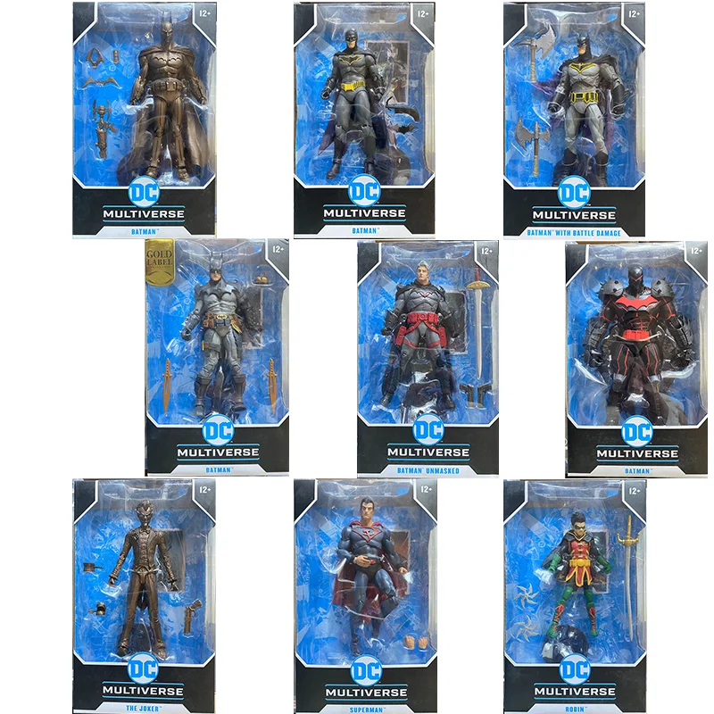 100% In Magazzino Original Rebirth Batman Arkham Asilo Hellbat Phobos Superman Red Son The Joker Geralt Robin Figure Model Toys