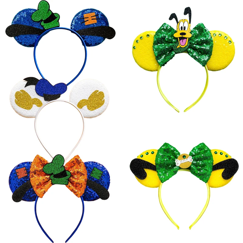 Disney Pluto Ears Fasce Per La Testa Per Le Donne Topolino E Accessori Per Capelli Donald Duck Kids Party Cartoon Goofy Hat Hairband Girls