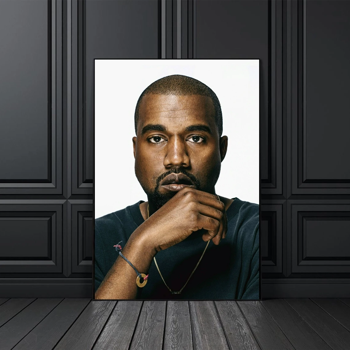 Kanye West Poster Music Singer Star Photo Photo Music Album Cover Poster Canvas Print (Senza Cornice)