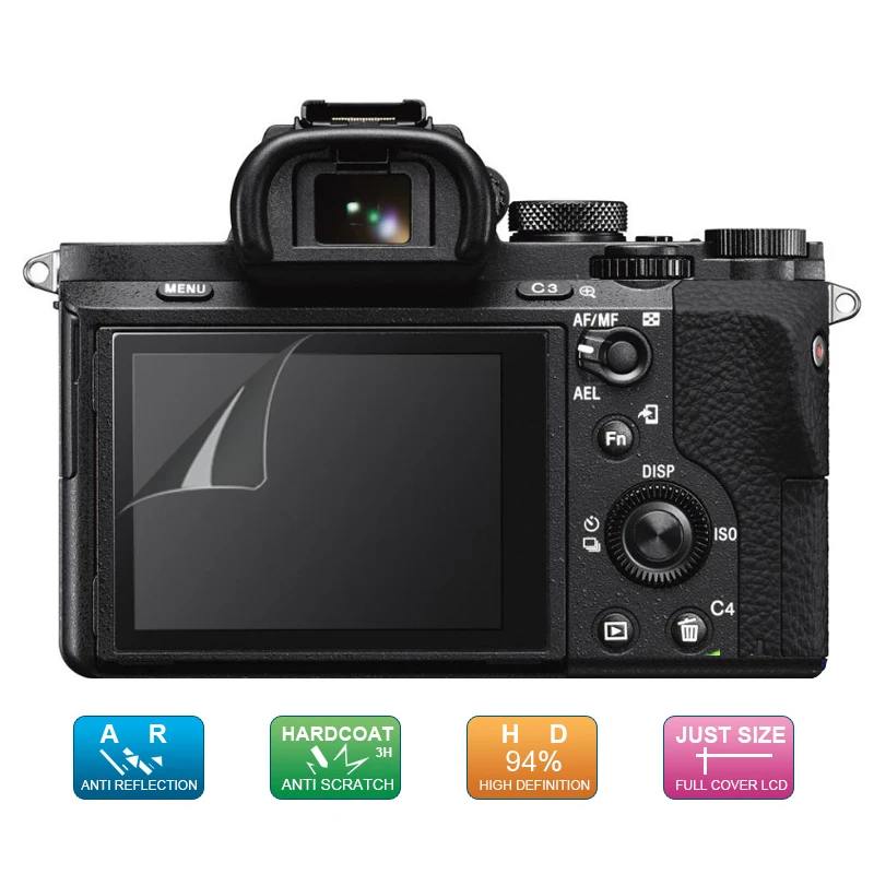 (6 Pcs, 3 Pack) Guardia Lcd Screen Display Protector Per Sony A7 Ii Iii/A7S Ii/A7R Iv/A77 Ii/ A7M2 A7Sm2 A7Rm2 A77M2 A99 A9Ii