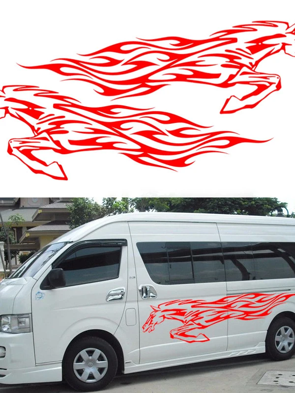New Fine Galloping Horse Courthly Pioneer Car Sticker Per Camper Camper Van Rv Trailer Kk Vinyl Decal Car Styling Jdm