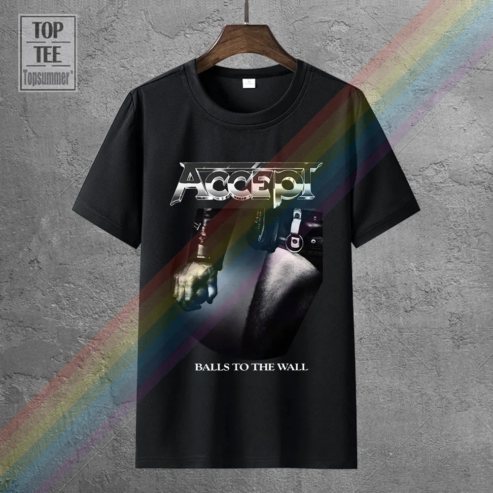 Accetta Palline Al Muro Udo Heavy Metal Band U.D.O. Dio Sassone Nuova Maglietta Nera