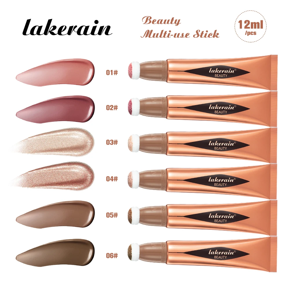 Blush Beauty Wand,Matte Face Blush Contour Wand Con Applicatore A Cuscino, Smooth Creamy Dewy Liquid Blush Wand Blendable Blendable Blush