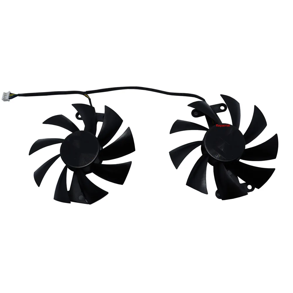 2Pcs/Set Ventilatore Per Schede Grafiche,Pla09215B12H,Per Powercolor Red Devil Rx480,Per Powercolor Red Devil Rx470,Per Powercolor Red Devil Rx580