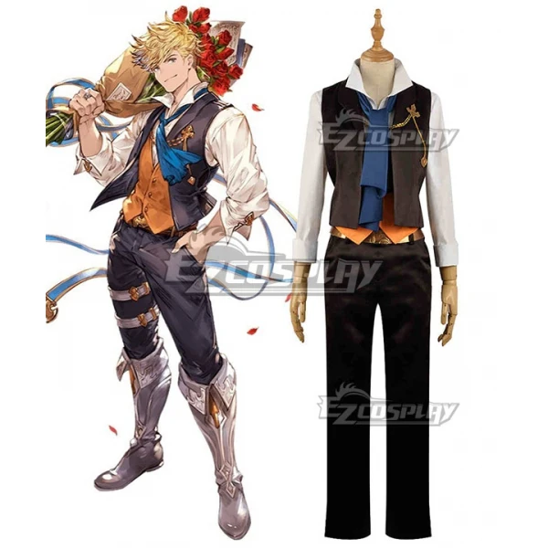 Granblue Fantasy Order Of The White Dragons Banderuola The Dragon Knights Outfit Set Uniform Game Cosplay Costume E001