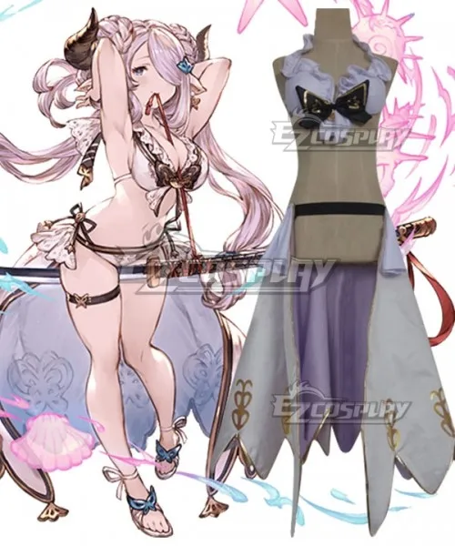 Granblue Fantasy Narmaya White Swimsuit Party Halloween Christmas Girls Suit Adult Summer Outfit Cosplay Costume E001
