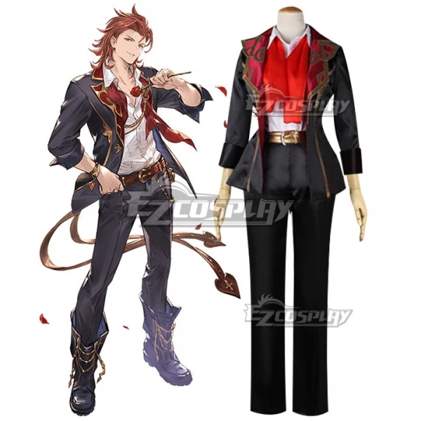 Granblue Fantasy Order Of The White Dragons Percival The Dragon Knights Outfit Set Uniform Game Cosplay Costume E001