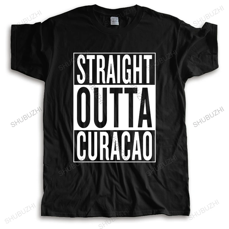 Degli Uomini Del Ragazzo Dritto Out Curacao Tee Shirt Dritto Out Curacao T Shirt Uomo Uomini Man Brand T-Shirt Taglia Più Grande