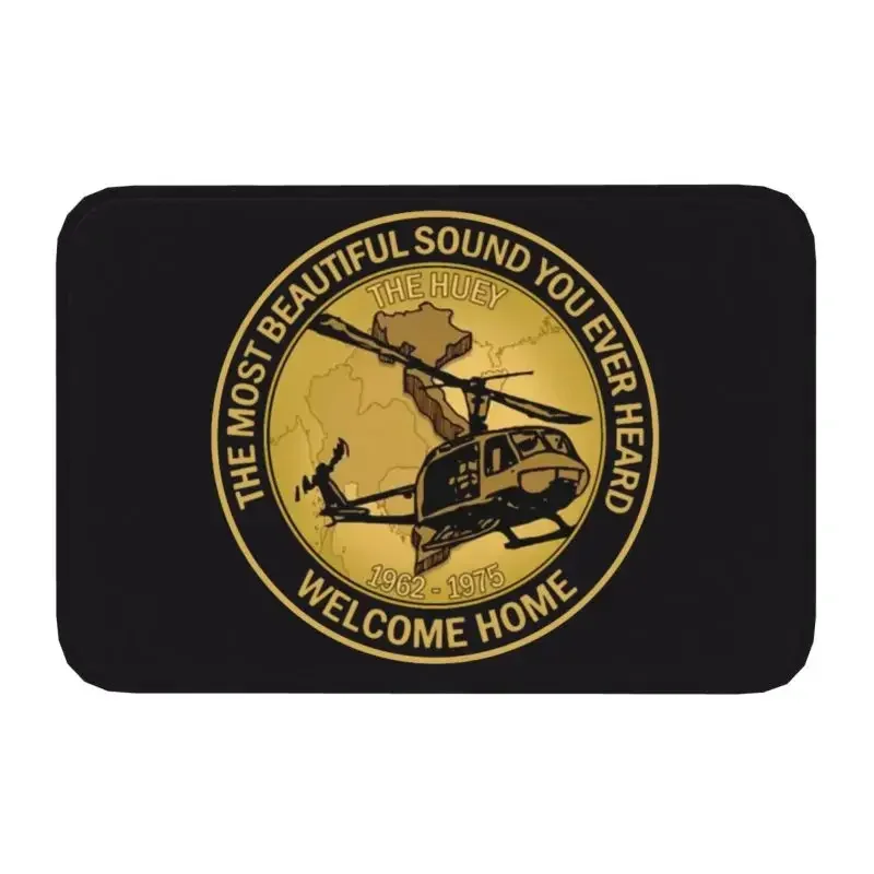 Il Suono Più Bello Che Hai Mai Sentito Welcome Home Door Mat The Huey Helicopter 1962 1975 Vietnam War Kitchen Tappeto Tappeto