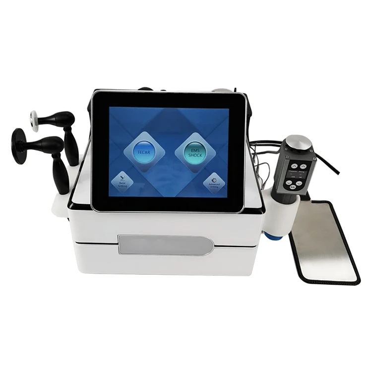 Macchina Ad Onde D'Urto Trattamento Antidolorifico 3 In 1 Fisioterapia Stimolazione Muscolare Elettromagnetica Ems Smart Tecar Wave