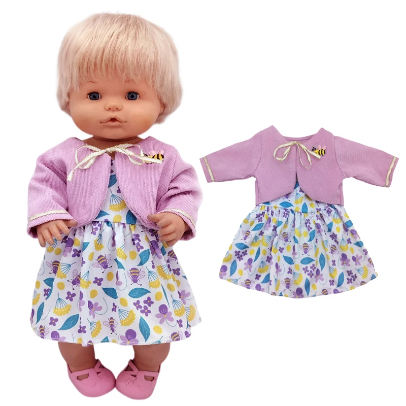 Vestiti Per Bambole Set Pigiama Rosa Nenuco Ropa Y Su Hermanita 17 Pollici Baby Doll Sister Clothing