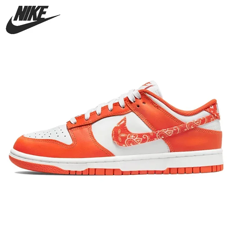 Nike-Chaussures Sb Dunk Low Ess Pour Homme Et Femme, Cestini De Skateboard Unisexes, Paisley Orange