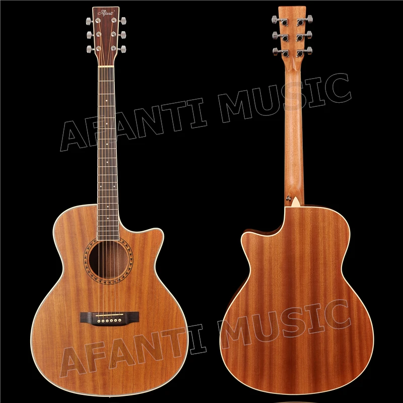 41 Pollici Acustico/Solido Paulownia Top / Sapele Indietro E Lati/Afanti Chitarra Acustica (Afa-900)