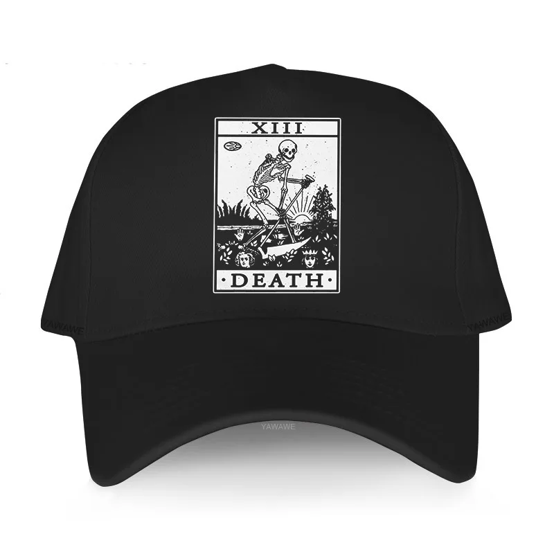 Berretto Moda Cappello Di Cotone Unisex Splendido Tarocchi Della Morte Major Arcana Halloween Spettrale Scheletro Creepy Nuovo Cappello Da Uomo Berret