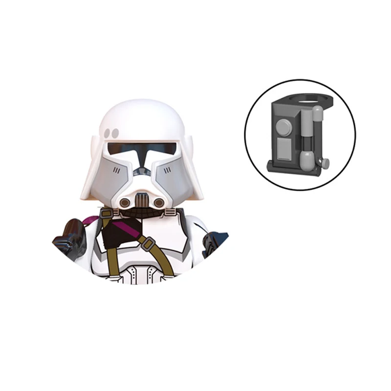 Pg601-Pg628 Arc Clone Troopers Rex Shock Mandalorian Jango Boba Fett Assemblare Building Blocks Stormtroopers Brick Figures Toys