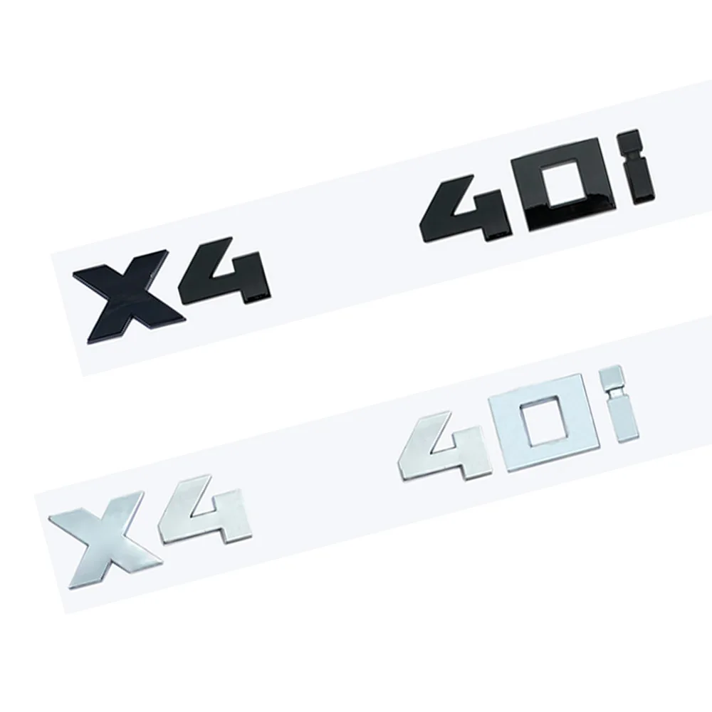 X4 40I Logo Per Bmw Serie X4 X4 40I Adesivi Laterali Parafango Auto Adesivi Paraurti Posteriore Porta Posteriore Logo Auto Badge
