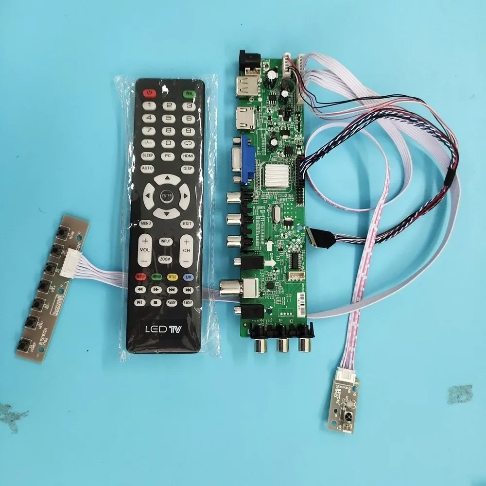 Kit Per Scheda Controller Lp125Wh2-Tle1 Tl Digital Dvb-T Remote 40Pin Tv Lvds Usb Av Signal 1366 X768 Vga Led Hdmi Wled