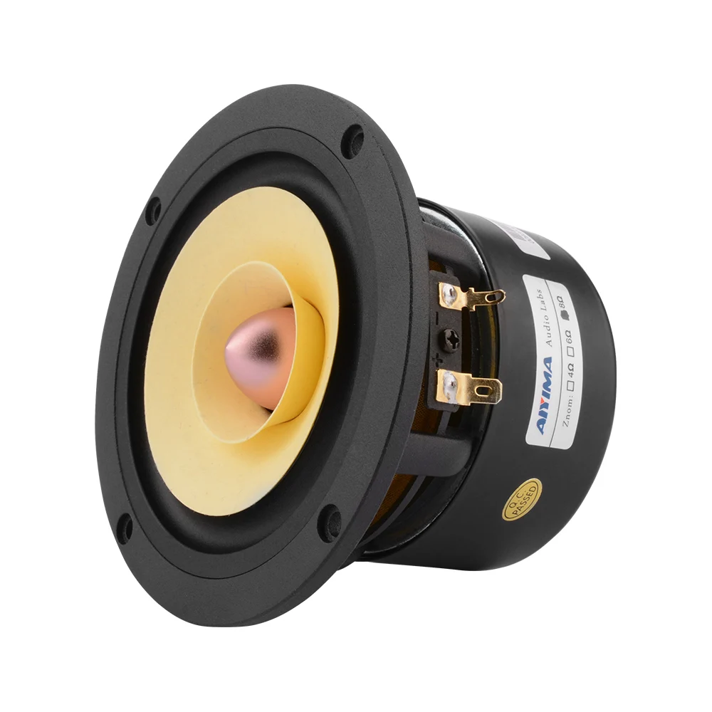Aiyima 4 Pollici Audio Full Range Speaker Driver 25W Midrange Bass Hifi Sound Amplifier Altoparlanti Unità Per Altoparlante Home Theater