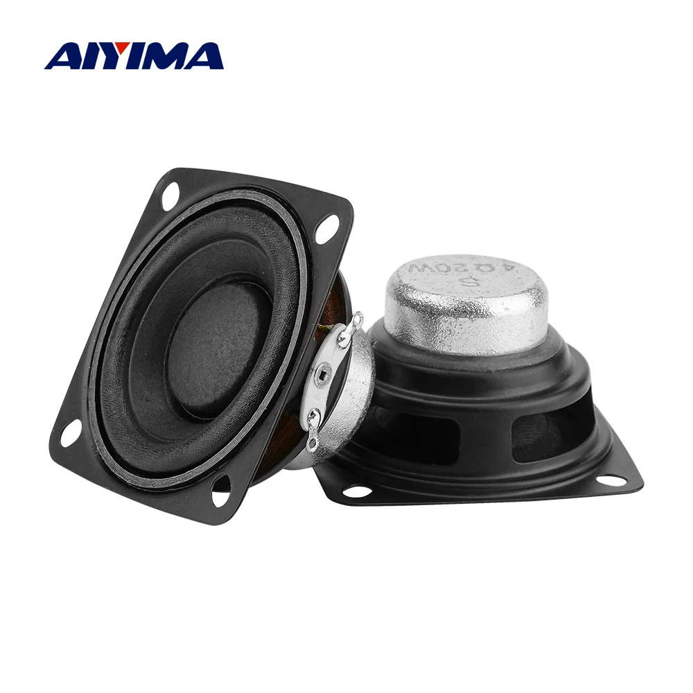 Aiyima 2Pcs 2 Pollici Full Range Speaker Driver 4/8 Ohm Radio Sound Amplifier Altoparlante 10W 15W 20W Altoparlante Bluetooth Hifi Fai Da Te