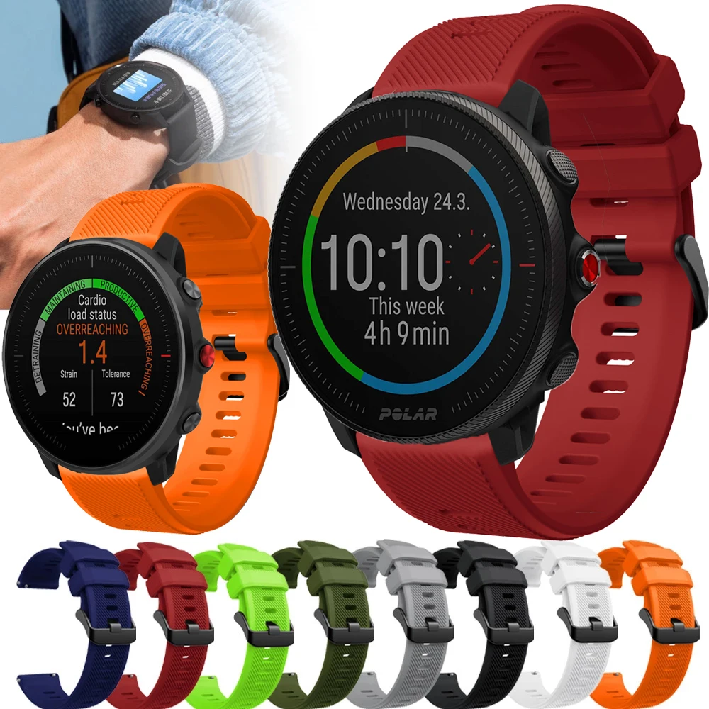 Cinturino Smart Watch 22Mm Per Cinturini In Silicone Polar Grana X/Grana X Pro Polar Vantage M M2 Cinturino Forerunner 745 Accessori Cintura