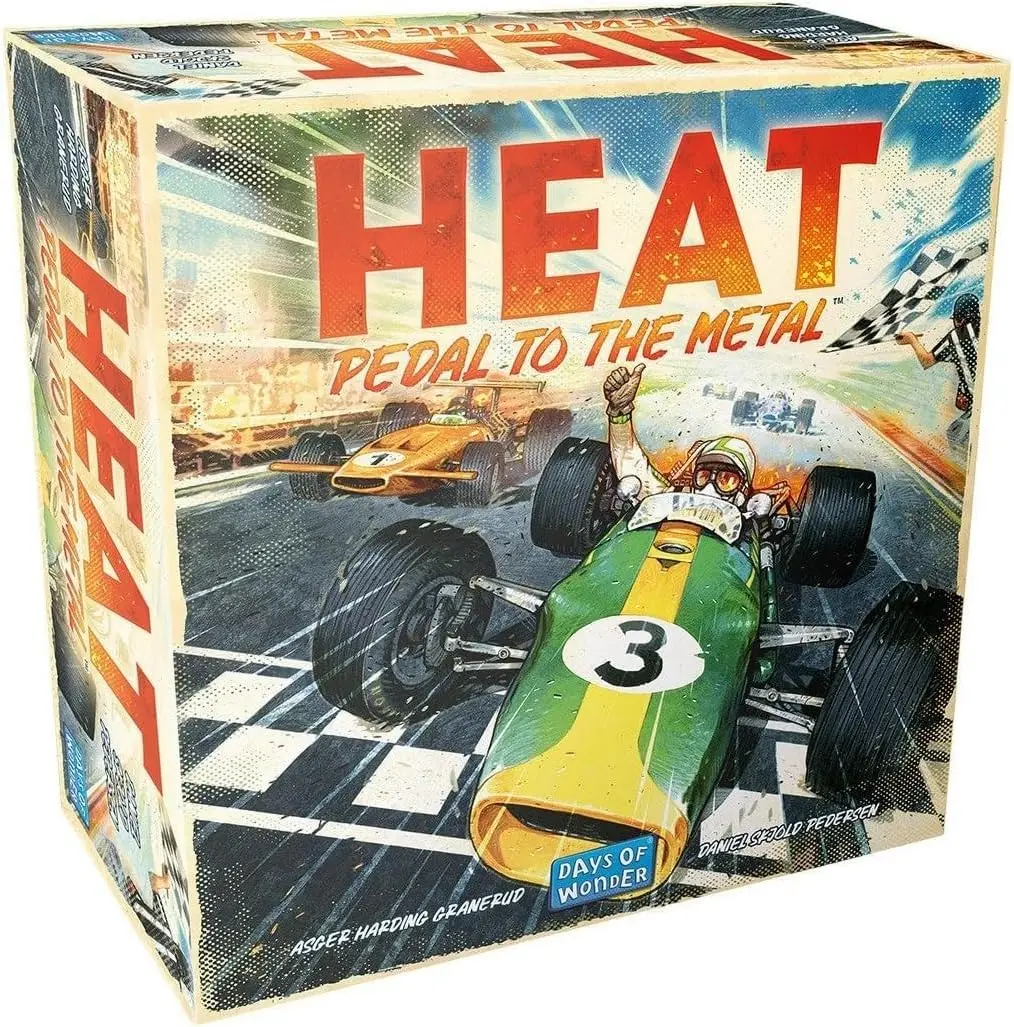 Heat Pedal To The Metal Board Game Grand Prix Racing Game Gioco Di Famiglia Per Bambini E Adulti 1-6 Giocatori Playtime 60 Minuti