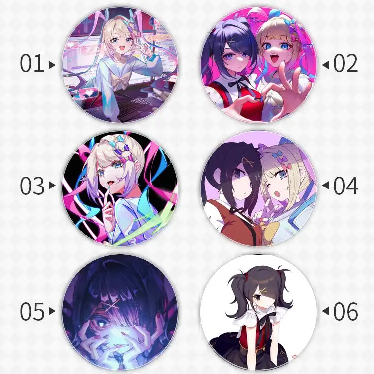 Neughty Girl Overhead Ame-Chan Muslimah Badge Spilla Anchor Periferiche Pin Anime Birthday Present Zaino Decoration