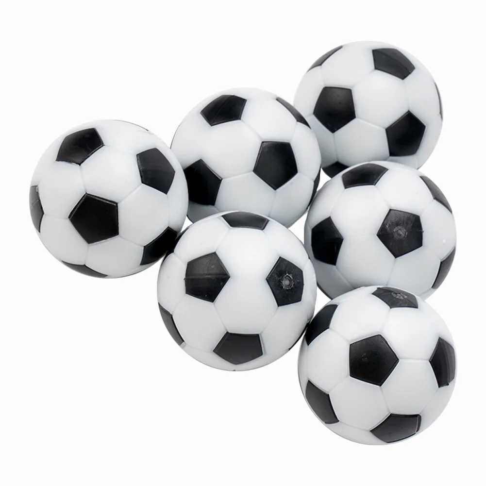 Mini Foosball Foosball Ball Fussball Goditi Il Divertimento Non Stop Foosball Con 6 Palline Extra 32Mm Kicker Balls Bianco + Nero