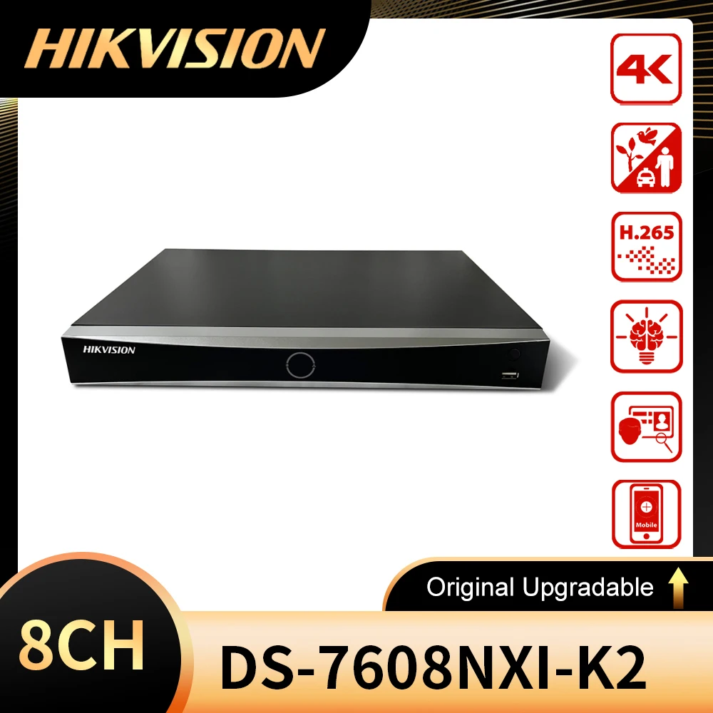 Hikvision Ds-7608Nxi-K2 E Ds-7616Nxi-K2 8/16 Canali 4K H.265 + 2Sata Acusense Nvr Senza Poe 32Ch Ds-7632Nxi-K2