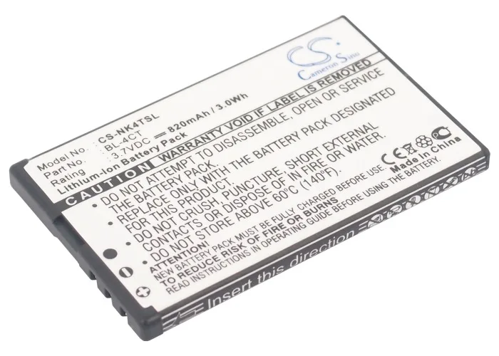 Cameronsino Per Gresso Cruiser Gran Luxor Regale Per Nokia 5310 6600 Piega 6600F 6700 Slide 6700S Bl-4Ct Batteria
