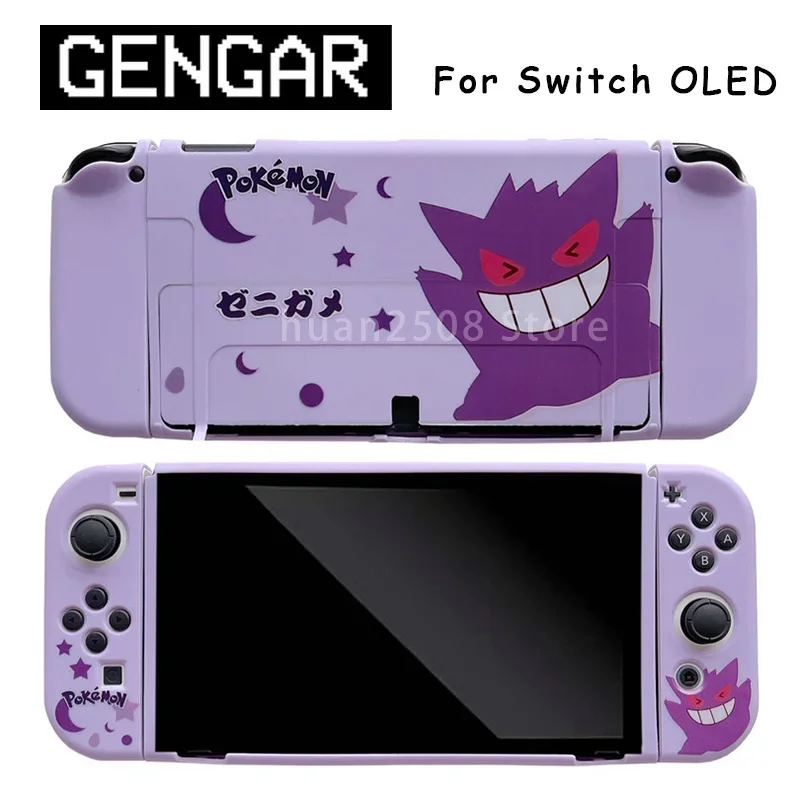Nuovo Pokemon Gengar Per Nintendo Switch Custodia Protettiva Oled Console Joycon Oled Shell Pc Per Nintendo Switch Accessori Skin