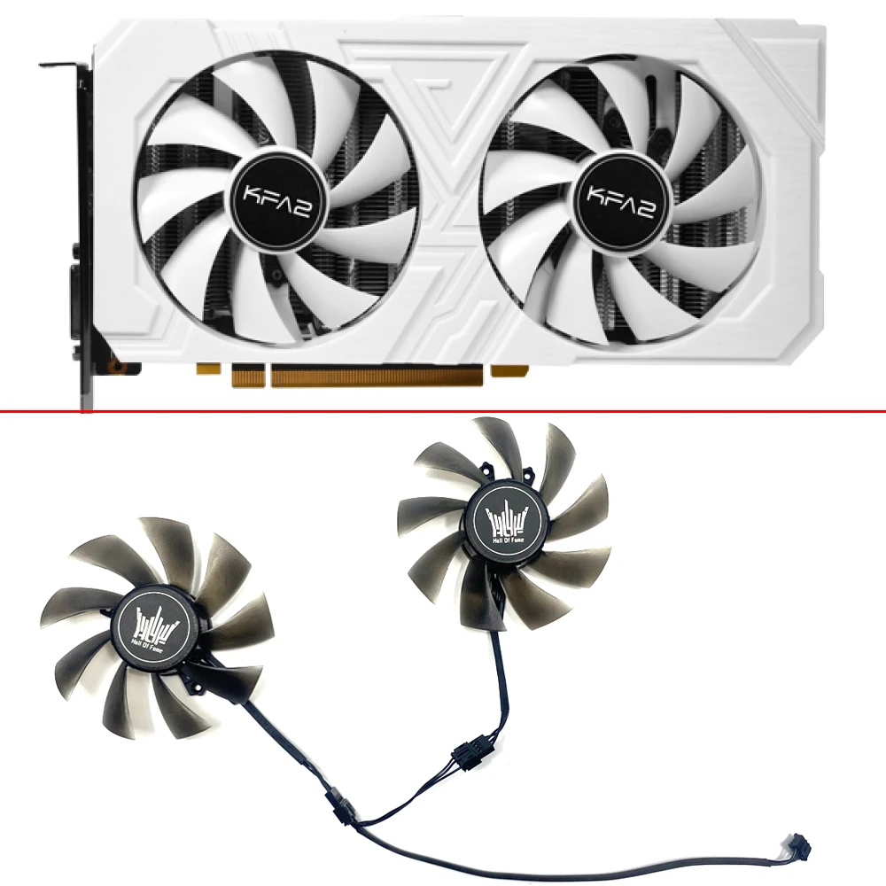 Nuovo 85Mm 4Pin Ga92S2H Kfa2 Rtx 2060 Ex White Rtx2070 Gpu Fan Per Galaxy Rtx 2060 Ex White (1-Click Oc) Rtx 2060 Ex Ventole Di Raffreddamento