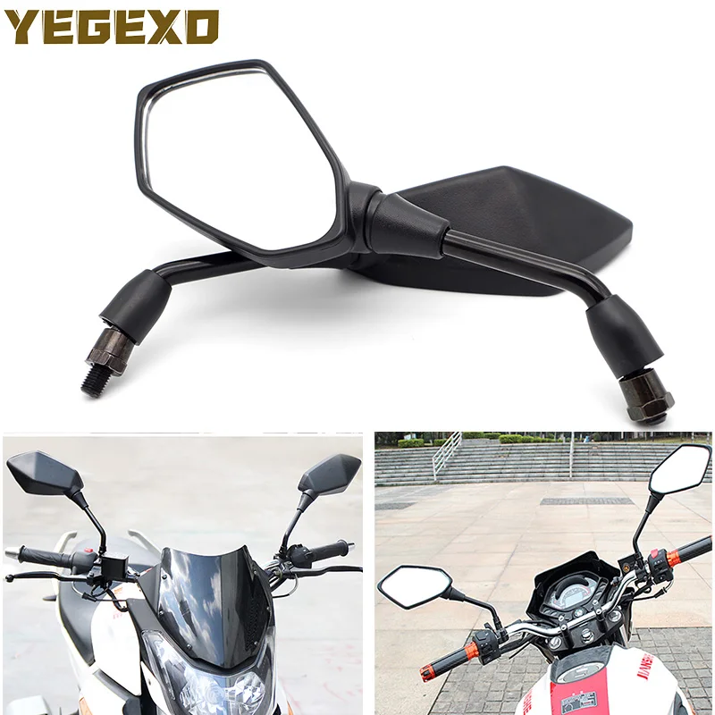 Accessori Specchietti Retrovisori Moto Neri Per Triumph Street Twin Speed Triple Street Triple 675 Tiger 800 Street Triple