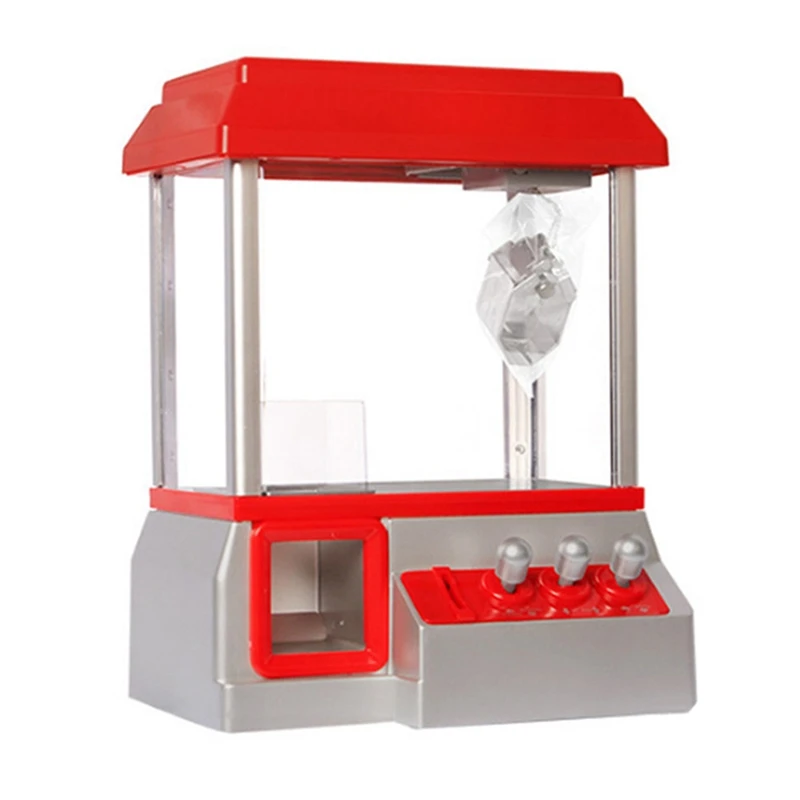 Bambini Mini Arcade Game Machine Vending Music Candy Grabber Coin Operated Claw Machine Toy Gift For Children