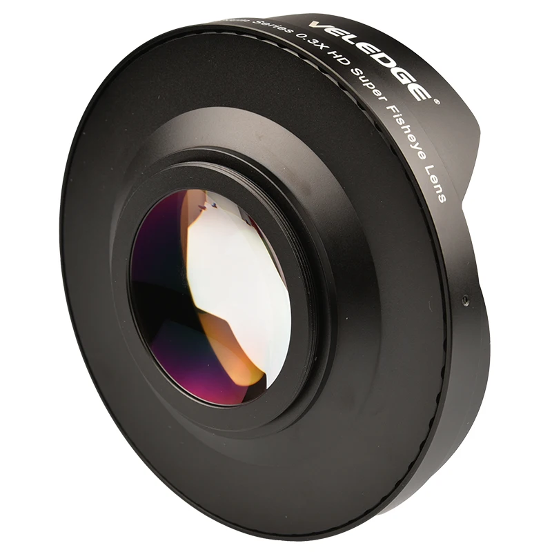 Vlogmagic 52Mm / 58Mm / 62Mm /67Mm / 72Mm 0.3X Adattatore Per Obiettivo Largo Ultra Fisheye Con Cappuccio Solo Per Videocamere Videocamere
