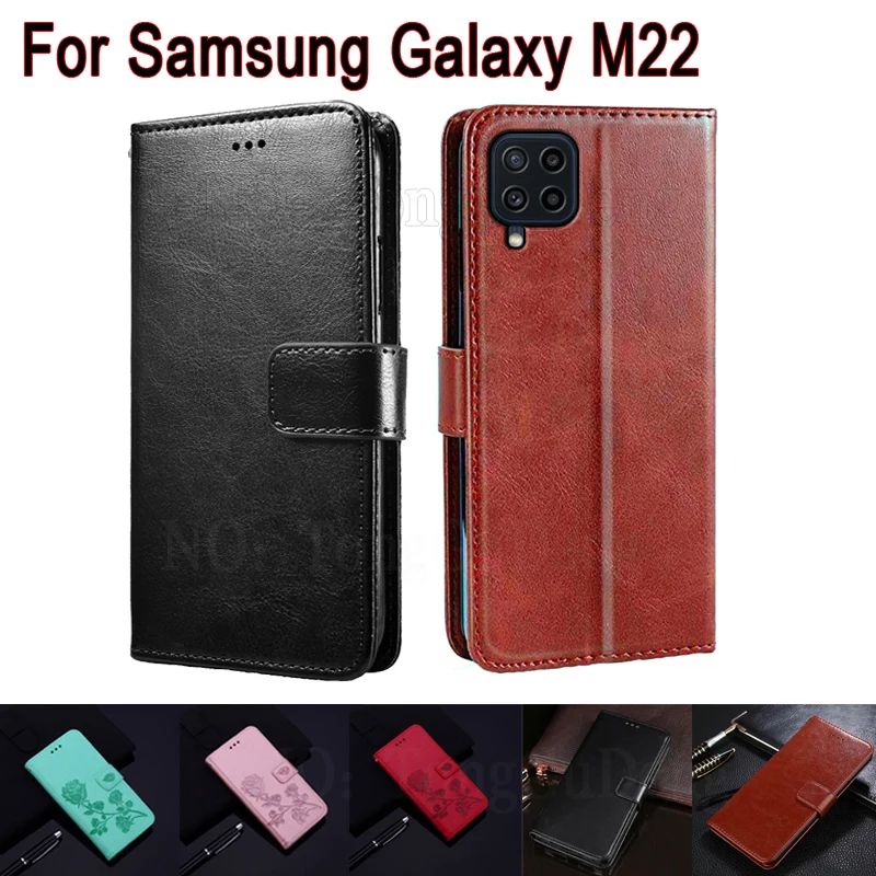 Custodia Protettiva In Pelle Etui Per Samsung Galaxy M22 Custodia Protettiva Per Telefono Custodia Protettiva Per Samsung M22 M22 Sm-M225Fv